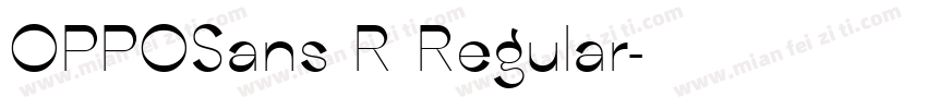 OPPOSans R Regular字体转换